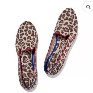 Rothy’s mocha animal print loafers